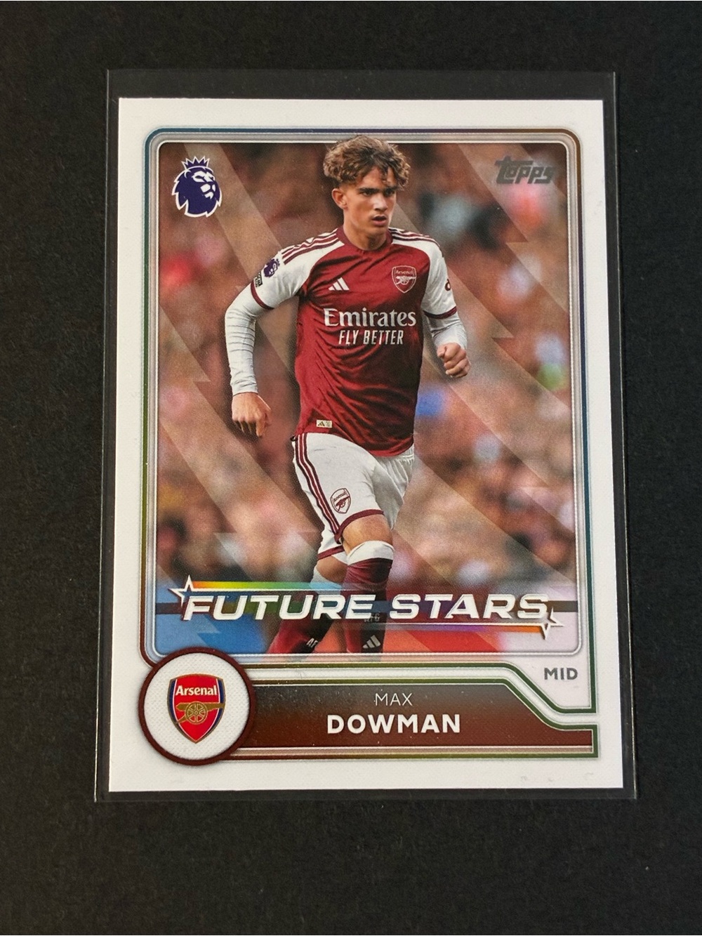 2026/27 Topps Flagship Premier League Max Dowman Future Stars Arsenal #1 Card